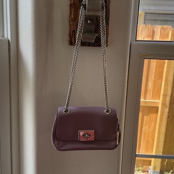 Coach Purple Leather Mini Cassidy Handbag “Like New” - Picture 9 of 16